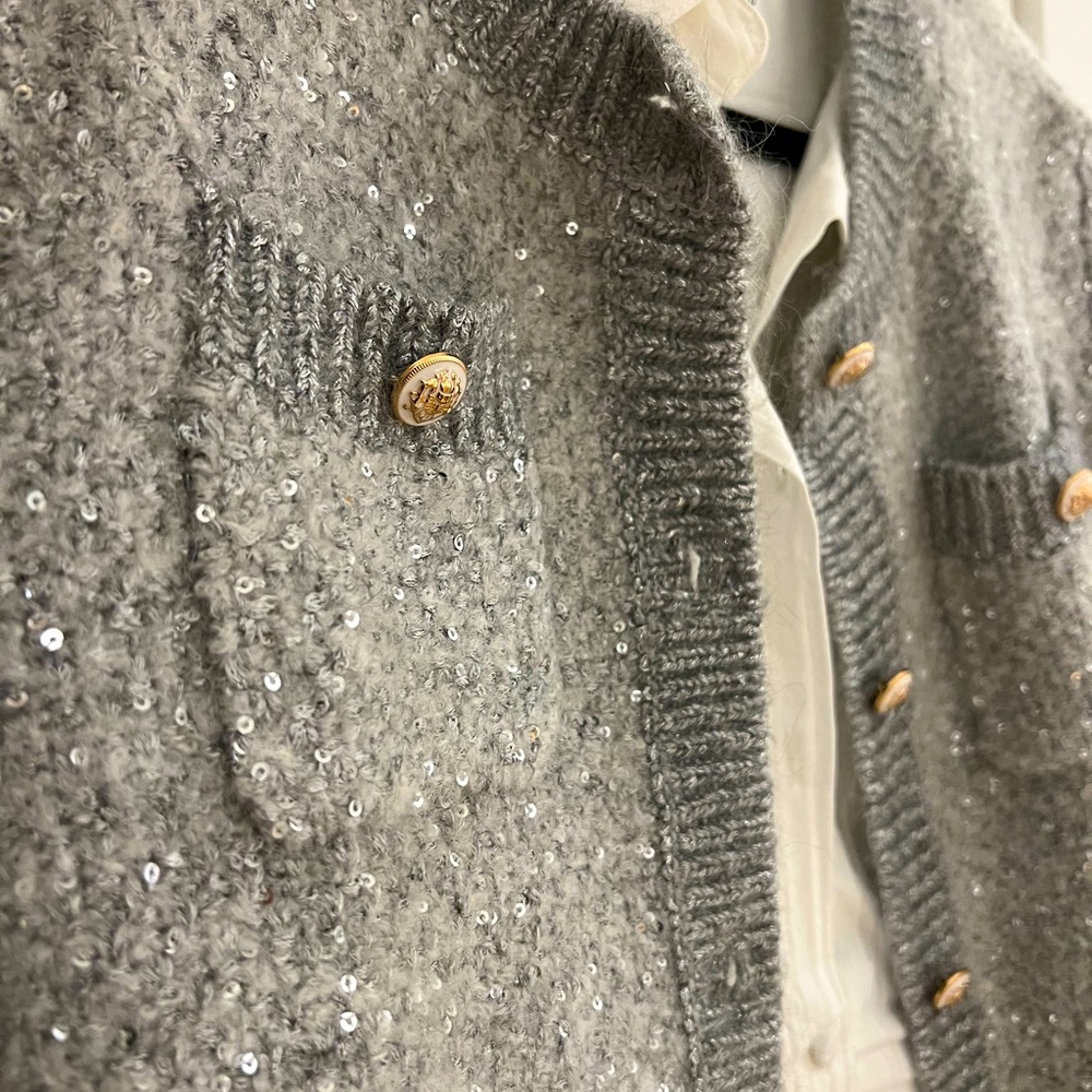 Maje Lurex Cardigan